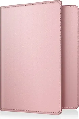 Produktbild von Fintie Reisepass Impfpass Schutzhülle - Premium Kunstleder Reisepasshülle Travel Organizer mit RFID-Blockier für Kreditkarten, Ausweis, Reisedokumente Damen Herren, Roségold