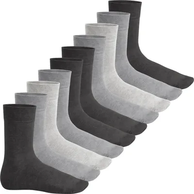 Produktbild von Footstar EVERYDAY! 10 Paar Uni Socken - Grau