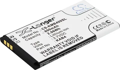 Obrázok produktu pre TECHTEK Batéria kompatibilná s [KAZAM] Life B4, pre [MaxCom] MM720, MM720BB, MM721, MM721 3G, MM721BB nahrádza KAB4, pre KAB4-AAABA005026
