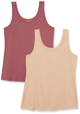 Produktbild von A. Essentials Damen Tank Top aus Baumwolle-Modal in Großen Größen, 2er-Pack, Bei