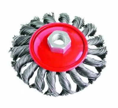 Obrázok produktu pre Extol remeselná kefa hrniec oplet 100mm vlnitý drôt S 0,5mm M14x2mm 17012