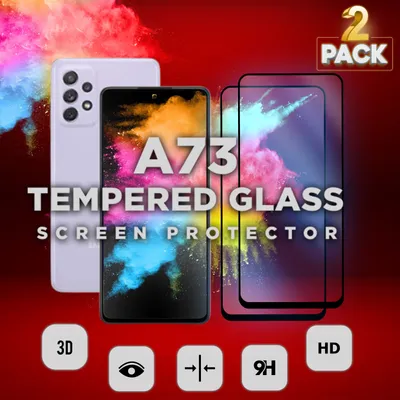 Produktbild von 2-Pack Samsung Galaxy A73 - Gehärtetes Glas 9H - Hochwertiger 3D-Displayschutz
