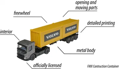 Produktbild von FXM Transporter Volvo - Spielzeugauto Majorette Sammlerauto FMX Construction Container