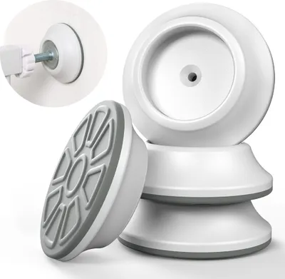 Produktbild von COMOMY 4er Set Wandschutz für Treppenschutzgitter und Türschutzgitter ohne Bohren, Schutzpolster für Kinder und Hundegitter, schützt Wände und Türen
