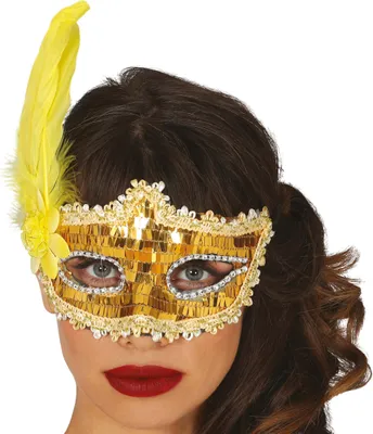 Immagine prodotto di Carnevale Venezia Maschera Marchesa Nobile Maschera Occhi Carnevale Decorativa Festa Eleganza Per Ballo In Costume Design Opulento Maschera Carnevale Stravagante Accessorio Evento, Colore: Oro