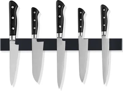 Produktbild von Famanu Magnetische Messerleiste 40 cm - Edelstahl mit Haken