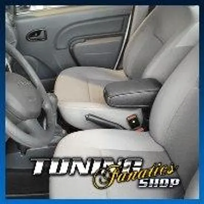 Immagine prodotto di Bracciolo centrale, compatibile con Dacia Logan Sandero, rivestito in tessuto nero