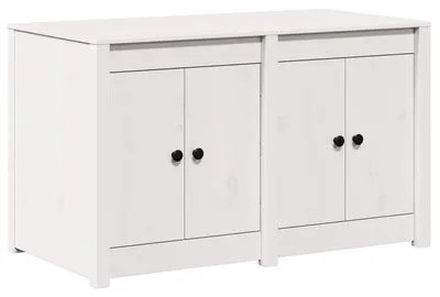 Produktbild von Küchenschrank MEPPEL Weiß 106 x 55 x 64 cm Massivholz Kiefer