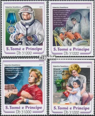Produktbild von Briefmarken Sao Tome e Principe 2017 Mi 7208-7211 (kompl. Ausgabe) postfrisch Walentina Tereschkowa