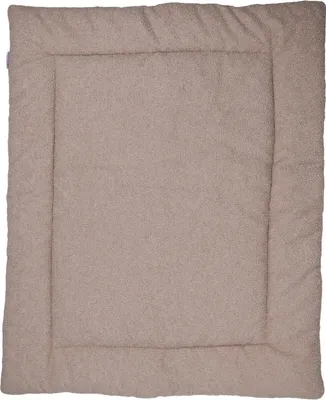 Produktbild von MamaLoes Teddy Bouclé Nougat 80 x 100 cm wendbare Laufstalldecke