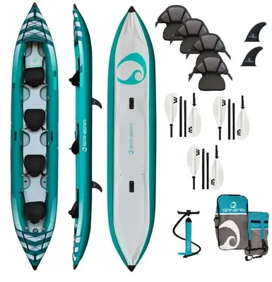 Produktbild von Spinera Hybris 510 cm aufblasbares Kajak 4 Personen + 3x KP-1 Paddel + Pumpe | Drop-Stitch | Touring