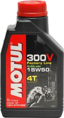 Produktbild von Motorradöl MOTUL 300V 4T 15W-50 Double Ester Factory Line Synthetic Oil 1L