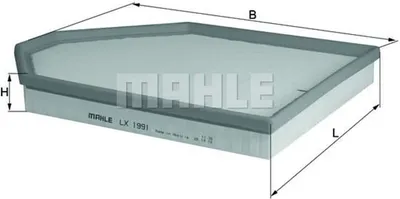 Produktbild von Luftfilter MAHLE LX 1991 für BMW 3 Limousine (F30, F80) Filtereinsatz