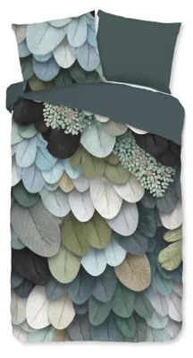 Productafbeelding van Good Morning Dekbedovertrek "Suprema" - Groen - (140x220 cm) - 100% Katoen