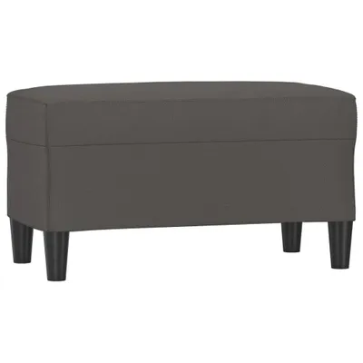 Obrázok produktu pre vidaXL Lavica sivá 70x35x41 cm Imitácia kože