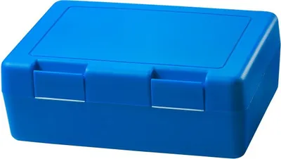 Obrázek produktu pro Dětská krabička na oběd "Dinnerbox" - BEZ BPA &  GERMANY - Krabička na oběd s bezpečným uzávěrem, robustní krabička na oběd pro děti a dospělé - standardní modrý PP