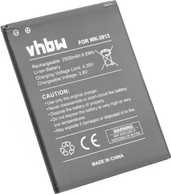 Produktbild von vhbw Akku kompatibel mit Wiko Robby, Harry, Lenny 4, Lenny 4 Plus Handy Smartphone Telefon (2500 mAh, 3,8 V, Li-Ion)