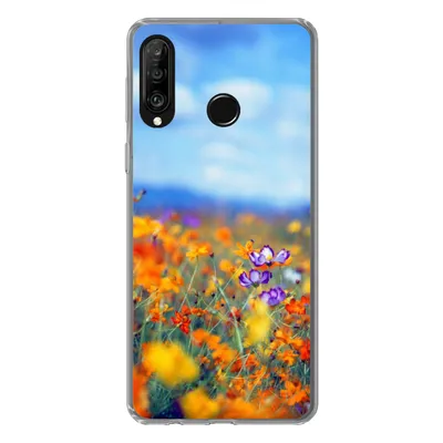 Produktbild von MuchoWow® Handyhülle Schutzhülle Hülle für Huawei P30 Lite Kosmos - Farben - Frühling Silikon Softcase Handy Hülle - Handyhülle