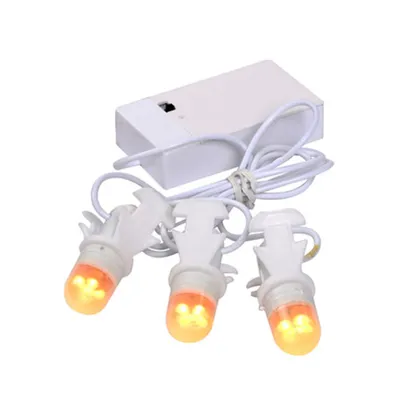 Obrázok produktu pre LuVille Vianočná dedinka miniatúrna žiarovková reťaz - 3 kusy - D15 cm