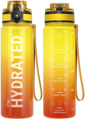 Image de Gourde de sport en Tritan, 1 L/500 ml/750 ml, gourde de sport anti-fuites, pour le vélo, le camping, le yoga, la salle de sport