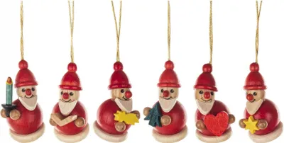 Produktbild von Baumbehang Weihnachtsmann (6) Höhe 3cm NEU
