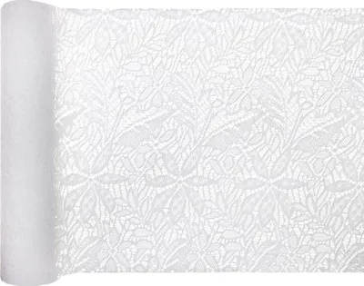 Produktbild von Tischläufer mit Blumenspitze 5m x 26cm