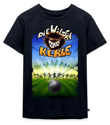 Produktbild von Spreadshirt Die Wilden Kerle Angriff Kinder Premium T-Shirt, 134/140 (8 Jahre), Navy