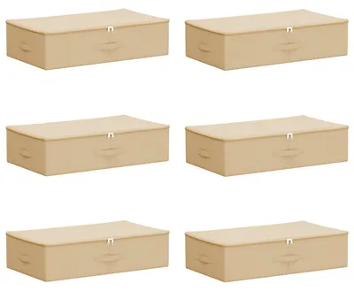 Produktbild von Aufbewahrungsbox 6 pcs Creme 70 x 40 x 18 cm Vliesstoff