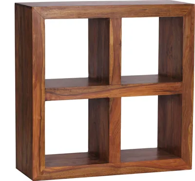Produktbild von Wohnling Sheesham Standregal Massiv 82 cm mit 4 Böden Massivholz; WL1.209