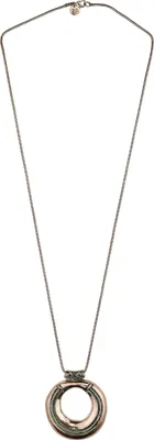 Produktbild von Lange Kette Aurelia mit rundem Anhänger von collezione alessandro