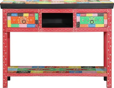 Obrázok produktu pre vidaXL Konzolový stolík so zásuvkami, viacfarebný, 100 x 30 x 77 cm