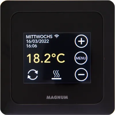 Obrázek produktu pro MRC WiFi Smart termostat/pokojový regulátor s podlahovým čidlem pro podlahové vytápění, elektrické topení, konvektor, Tuya Smart App