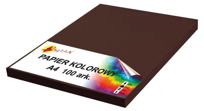 Obrázek produktu pro Barevný papír A4 90g hnědý tmavý v2 100 listů