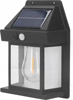 Produktbild von Solar-Gartenlampe mit Sensor, Wandmontage, Warmfarben-LED