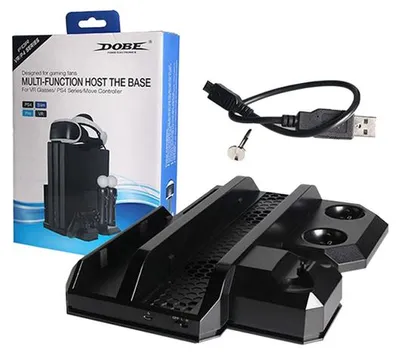 Zdjęcie produktu dla Wielofunkcyjny host Dobe - podstawka chłodząca do PS4 i podstawa do okularów VR