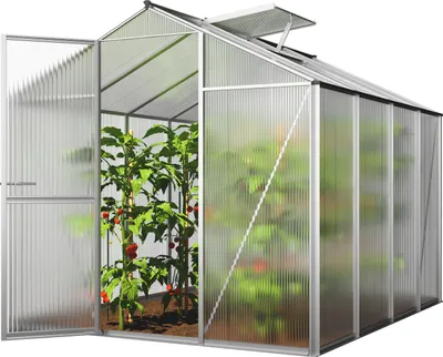 Immagine prodotto di Serra GFP ECO 4 telaio in alluminio 192 x 256 cm, lastre a doppia parete di 8 mm