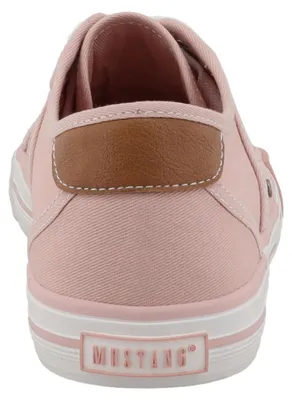 Produktbild von Mustang Damen Sneaker Ziernähte Unifarben Schnürung 26M0242007, Größe:37 EU, Farbe:Rosa