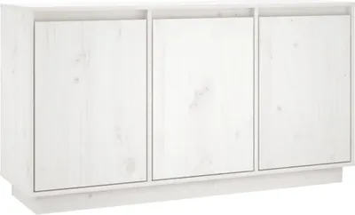 Produktbild von Sideboard Weiß 111x34x60 cm Massivholz Kiefer