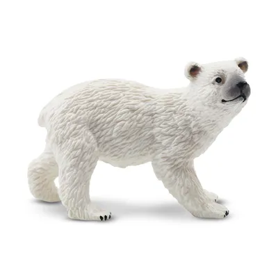 Produktbild von Toymany ML00265 Eisbärjunges mit erhobenem Kopf 5,6 cm Wildtiere