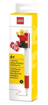 Obrázek produktu pro Gelové pero, červená, 0,7 mm, sada s minifigurkou, LEGO 53704