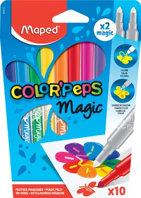 Image de Maped 845808 Maped Glitter-Fasermaler COLOR'PEPS, 8er Kartonetui