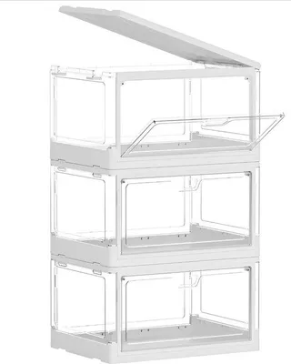 Obrázok produktu pre Priehľadné stohovateľné boxy 23 l, s magnetickým uzáverom, do kuchyne, obývačky