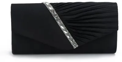 Image de Pochette de soirée en soie avec paillettes pour femme