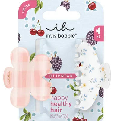Obrázek produktu pro Clipstar, sponka do vlasů s ozdobnými květy, 2 kusy
