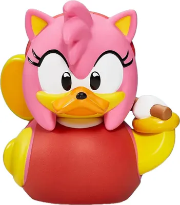 Obrázek produktu pro Sonic The Hedgehog – gumová kachnička „TUBBZ“, „Amy“ CD695 (jednotná velikost) (růžová/červená)