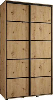 Produktbild von MEBLE KRYSPOL Davos 4 Schrank, zwei Türen - 235,2x140x45 cm - Artisan  Artisan Schwarz