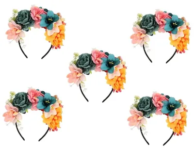 Productafbeelding van Set van 5 Kunstbloemen Haarbanden voor Meisjes