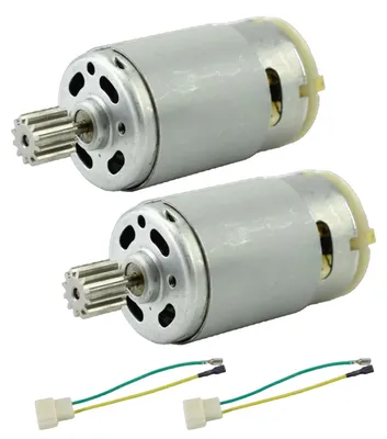 390 DC Motor 6V 19000 U/min mit 12-Zahn-Ritzel, 2 St.