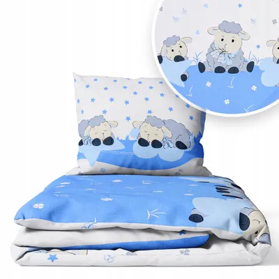 Produktbild von Kinderbettwäsche 100x135 Baumwolle Baby Bettwäsche Set 100x135 + 40x60 Kissenbezug Jungen & Mädchen Kleinkind Bettbezug