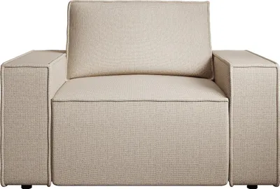 Produktbild von Sessel - Strukturstoff - Beige - AMELIA